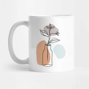 Abstract flower vase Mug
